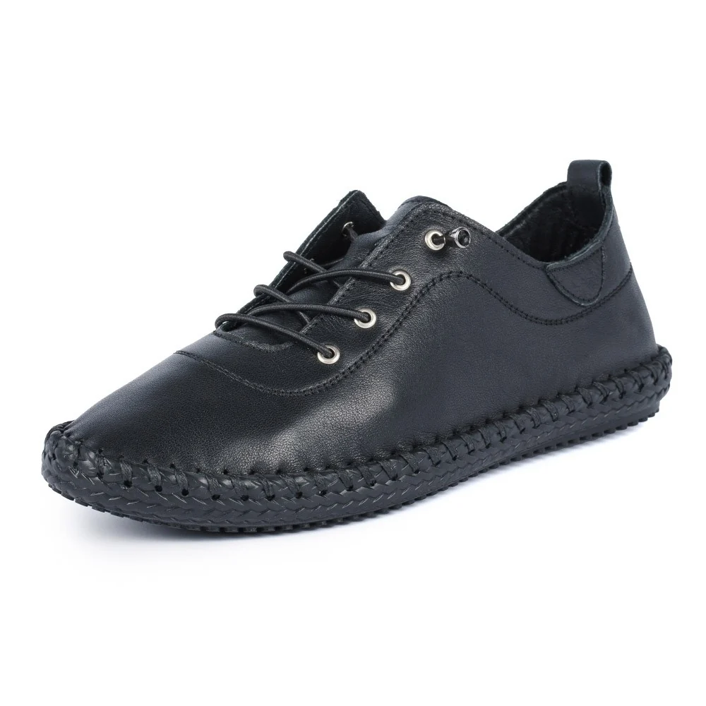 Lunar - St Ives Leather Plimsoll - Image 4