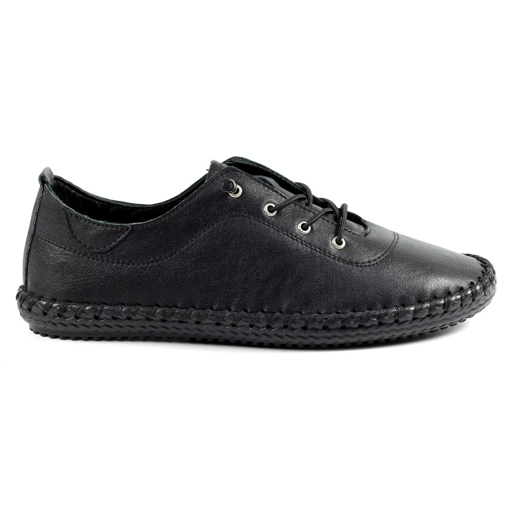 Lunar - St Ives Leather Plimsoll - Image 9